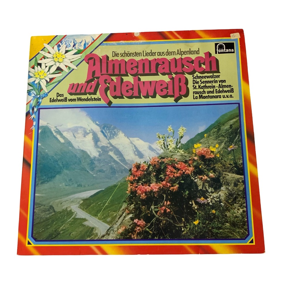 Almenrausch und Edelweiss Vinyl LP Fontana 7263 369 German Alpine Folk Music